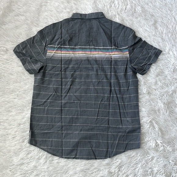 PENGUIN by Munsingwear Shirt Striped Button Down Dark Sapphire size Large - Picture 10 of 10